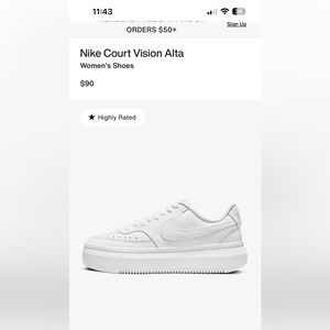 Nike platform sneakers womens  size 6.5